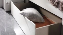 Bed Butiken Met Gestoffeerd Hoofdbord -Bedden Verkoopwinkel Bed Butiken met gestoffeerd hoofdbord alpine wit 2