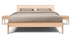 Karlsson Bed Sky Met Hoofdbord En Poten Hout -Bedden Verkoopwinkel Bed Sky beuken met hoofdbord hout en poot hout beuken 3