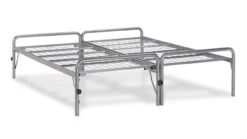Bed Met Onderschuifbed Doppia -Bedden Verkoopwinkel Bed onderschuifBed Doppia zilver 3