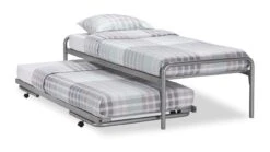 Bed Met Onderschuifbed Doppia -Bedden Verkoopwinkel Bed onderschuifBed Doppia zilver 4