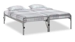 Bed Met Onderschuifbed Doppia -Bedden Verkoopwinkel Bed onderschuifBed Doppia zilver 5