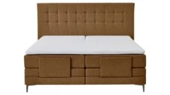 Boxspring Jade Verstelbaar Met Gestoffeerd Matras -Bedden Verkoopwinkel Boxspring Jade verstelbaar met gestoffeerd matras cognac 9