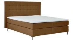 Boxspring Jade Vlak Met Gestoffeerd Matras -Bedden Verkoopwinkel Boxspring Jade vlak met gestoffeerd matras cognac 6