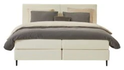 Boxspring Opal Vlak Met Gestoffeerd Matras -Bedden Verkoopwinkel Boxspring Opal vlak met gestoffeerd matras ecru 5