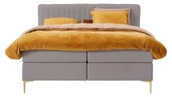 Boxspring Ruby Vlak Met Gestoffeerd Matras -Bedden Verkoopwinkel Boxspring Ruby vlak met gestoffeerd matras taupe 5