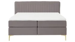 Boxspring Ruby Vlak Met Gestoffeerd Matras -Bedden Verkoopwinkel Boxspring Ruby vlak met gestoffeerd matras taupe 7