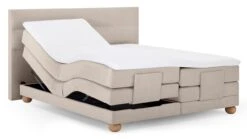 Karlsson Boxspring Solid Lina Verstelbaar Met Gestoffeerd Matras -Bedden Verkoopwinkel Boxspring Solid Lina verstelbaar met gestoffeerd matras naturel 10