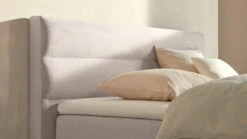 Karlsson Boxspring Solid Lina Verstelbaar Met Gestoffeerd Matras -Bedden Verkoopwinkel Boxspring Solid Lina verstelbaar met gestoffeerd matras naturel 3