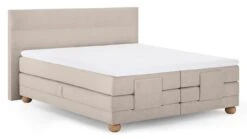 Karlsson Boxspring Solid Lina Verstelbaar Met Gestoffeerd Matras -Bedden Verkoopwinkel Boxspring Solid Lina verstelbaar met gestoffeerd matras naturel 8