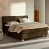 Karlsson Boxspring Solid Lina Vlak Met Gestoffeerd Matras