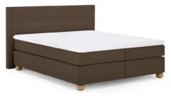 Karlsson Boxspring Solid Lina Vlak Met Gestoffeerd Matras -Bedden Verkoopwinkel Boxspring Solid Lina vlak met gestoffeerd matras cappuccino 6