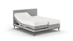 Boxspring Viggo Verstelbaar Met Silver Pocket Deluxe Foam Matras -Bedden Verkoopwinkel Boxspring Viggo verstelbaar met Silver Pocket Deluxe Foam matras oakland grijs 3