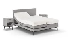 Boxspring Viggo Verstelbaar Met Silver Pocket Deluxe Foam Matras -Bedden Verkoopwinkel Boxspring Viggo verstelbaar met Silver Pocket Deluxe Foam matras oakland grijs 4