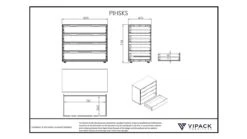Commode 4 Laden Pino/Scott -Bedden Verkoopwinkel Commode Pino 4 laden wit 2