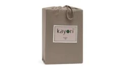 Hoeslaken Kayori Jersey Kyoto Splittopper -Bedden Verkoopwinkel Hoeslaken Jersey Kyoto splittopper taupe 4