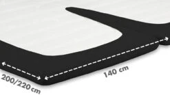 Nieuwe uitgaven -Bedden Verkoopwinkel Hoeslaken Jersey splittopper zwart 1