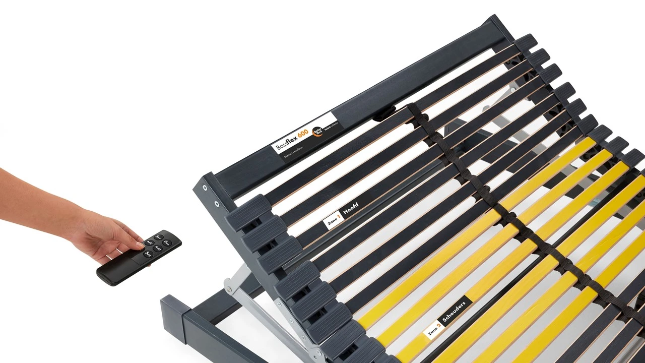 Lattenbodem Bossflex 600 Elektrisch Verstelbaar Draadloos 6 Lattenbodem Bossflex 600 Elektrisch Verstelbaar Draadloos - Afbeelding 6