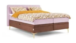 Opbergbox Ruby Vlak Met Gestoffeerde Matras -Bedden Verkoopwinkel Opbergbox Ruby vlak met gestoffeerde matras roze bruin 5