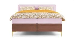 Opbergbox Ruby Vlak Met Gestoffeerde Matras -Bedden Verkoopwinkel Opbergbox Ruby vlak met gestoffeerde matras roze bruin 6