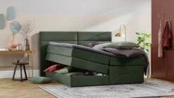 Opbergboxspring Pearl Vlak Met Gestoffeerd Matras