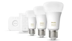 Verlichting Philips Hue White Ambiance Starterkit E27 (3 Lampen, 1 Dimmer + Bridge) -Bedden Verkoopwinkel Verlichting Philips Hue White Ambiance Starterkit E27 3 lampen 1 dimmer bridge 1
