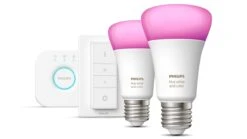 Verlichting Philips Hue White And Color Ambiance Starterkit E27 (2 Lampen, 2 Dimmers + Bridge) -Bedden Verkoopwinkel Verlichting Philips Hue White and Color Ambiance Starterkit E27 2 lampen 2 dimmers bridge 4