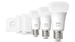 Verlichting Philips Hue White And Color Ambiance Starterkit E27 (3 Lampen, 2 Dimmers + Bridge) 13 Verlichting Philips Hue White And Color Ambiance Starterkit E27 (3 Lampen, 2 Dimmers + Bridge) -Bedden Verkoopwinkel Verlichting Philips Hue White and Color Ambiance Starterkit E27 3 lampen 2 dimmers bridge 2