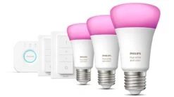 Verlichting Philips Hue White And Color Ambiance Starterkit E27 (3 Lampen, 2 Dimmers + Bridge) 14 Verlichting Philips Hue White And Color Ambiance Starterkit E27 (3 Lampen, 2 Dimmers + Bridge) -Bedden Verkoopwinkel Verlichting Philips Hue White and Color Ambiance Starterkit E27 3 lampen 2 dimmers bridge 3