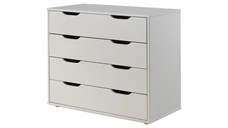 Bedden Verkoopwinkel 33 Bedden Verkoopwinkel -Bedden Verkoopwinkel Commode Pino 4 laden wit 768x432 1